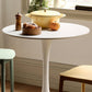 White Round Dining Table Stone Top Dining Table with Tulip Base Clearhalo 'Dining Tables & Seating' 'Dining Tables' 'dining_table' 'furn' 'furn_dining_table' 'Furniture' 'Kitchen & Dining Furniture' 7460642