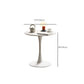 White Round Dining Table Stone Top Dining Table with Tulip Base Clearhalo 'Dining Tables & Seating' 'Dining Tables' 'dining_table' 'furn' 'furn_dining_table' 'Furniture' 'Kitchen & Dining Furniture' 7460645