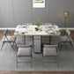 Wood Frame Dining Table Folding Rectangle Dining Table for Dining Room
