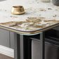 Wood Frame Dining Table Folding Rectangle Dining Table for Dining Room