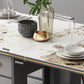 Wood Frame Dining Table Folding Rectangle Dining Table for Dining Room