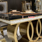 Traditional Luxury Dining Table Marble Rectangle Fixed Table for Home Clearhalo 'Dining Tables & Seating' 'Dining Tables' 'dining_table' 'furn' 'furn_dining_table' 'Furniture' 'Kitchen & Dining Furniture' 7460717