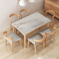 Simplicity Style Dining Site Table Rectangle Furniture for Home Clearhalo 'Dining Tables & Seating' 'Dining Tables' 'dining_table' 'furn' 'furn_dining_table' 'Furniture' 'Kitchen & Dining Furniture' 7460783