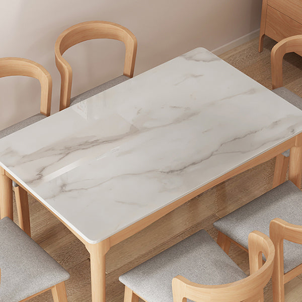 Simplicity Style Dining Site Table Rectangle Furniture for Home Clearhalo 'Dining Tables & Seating' 'Dining Tables' 'dining_table' 'furn' 'furn_dining_table' 'Furniture' 'Kitchen & Dining Furniture' 7460786