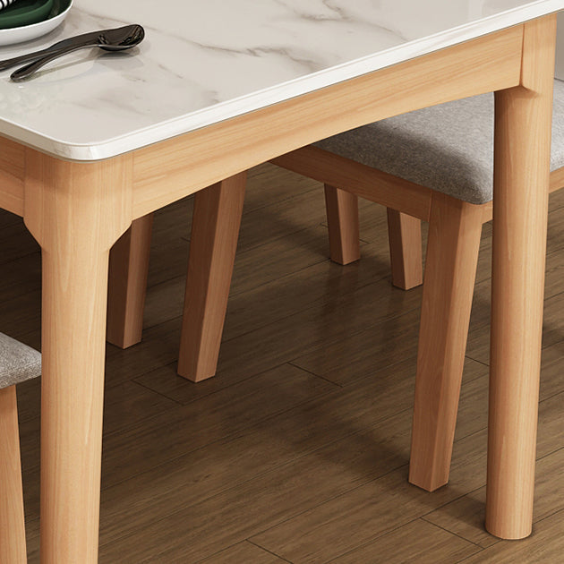 Simplicity Style Dining Site Table Rectangle Furniture for Home Clearhalo 'Dining Tables & Seating' 'Dining Tables' 'dining_table' 'furn' 'furn_dining_table' 'Furniture' 'Kitchen & Dining Furniture' 7460788