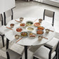 Stone Dining Table Round 4 Legs Dining Site Table, 51.18"x51.18"x29.9" Clearhalo 'Dining Tables & Seating' 'Dining Tables' 'dining_table' 'furn' 'furn_dining_table' 'Furniture' 'Kitchen & Dining Furniture' 7460820