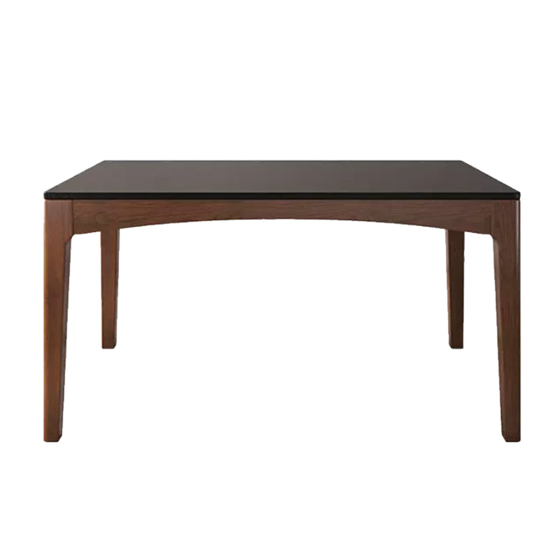 Rectangle Sintered Stone Dining Table Solid Wood Frame Dining Table Without Chairs Clearhalo 'Dining Tables & Seating' 'Dining Tables' 'dining_table' 'furn' 'furn_dining_table' 'Furniture' 'Kitchen & Dining Furniture' 7460834