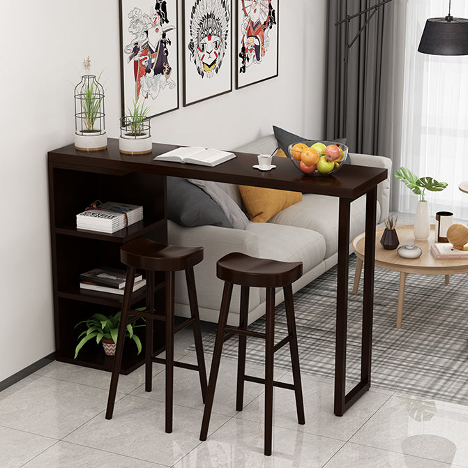 Modern Pub Height Dining Table Natural Pine Counter Height Table Clearhalo 'Bar Furniture' 'Bar Tables' 'bar_tables' 'furn' 'furn_bar_tables' 'Furniture' 'Kitchen & Dining Furniture' 7460875