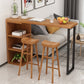 Modern Pub Height Dining Table Natural Pine Counter Height Table Clearhalo 'Bar Furniture' 'Bar Tables' 'bar_tables' 'furn' 'furn_bar_tables' 'Furniture' 'Kitchen & Dining Furniture' 7460880