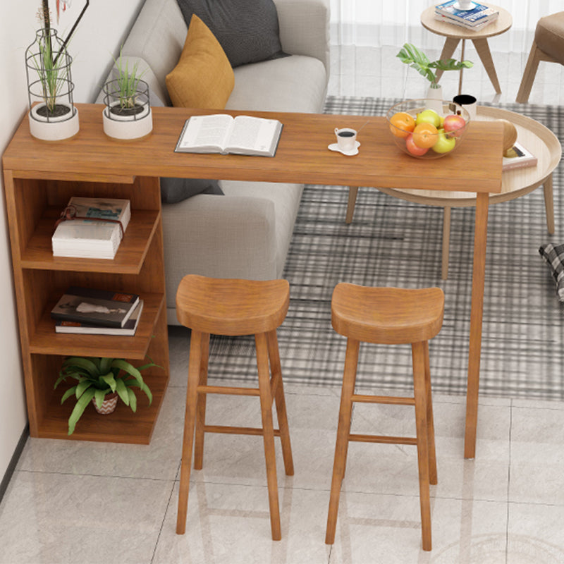 Modern Pub Height Dining Table Natural Pine Counter Height Table Clearhalo 'Bar Furniture' 'Bar Tables' 'bar_tables' 'furn' 'furn_bar_tables' 'Furniture' 'Kitchen & Dining Furniture' 7460882