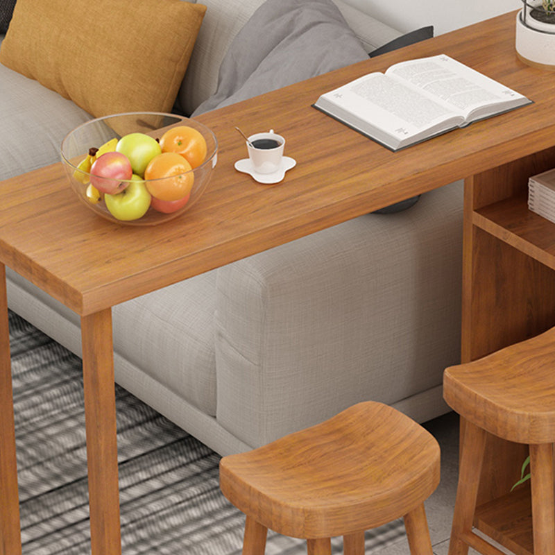 Modern Pub Height Dining Table Natural Pine Counter Height Table Clearhalo 'Bar Furniture' 'Bar Tables' 'bar_tables' 'furn' 'furn_bar_tables' 'Furniture' 'Kitchen & Dining Furniture' 7460885