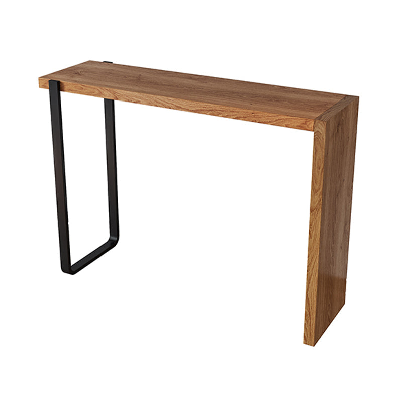 Indoor Contemporary Bar Dining Table Rectangle Shape Pine Wood Bar Table Without Chairs Clearhalo 'Bar Furniture' 'Bar Tables' 'bar_tables' 'furn' 'furn_bar_tables' 'Furniture' 'Kitchen & Dining Furniture' 7460946