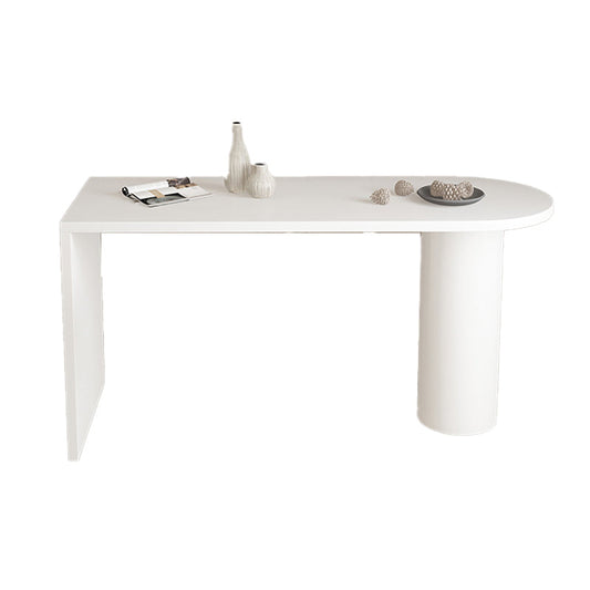 Mesa de barra de madera falsa mesa de pub de doble pedestal moderna para uso de patio