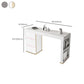 Stone Top Bar Stool Table Glam Style Rectangle Pub Table with Storage Clearhalo 'Bar Furniture' 'Bar Tables' 'bar_tables' 'furn' 'furn_bar_tables' 'Furniture' 'Kitchen & Dining Furniture' 7461003