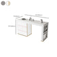 Stone Top Bar Stool Table Glam Style Rectangle Pub Table with Storage Clearhalo 'Bar Furniture' 'Bar Tables' 'bar_tables' 'furn' 'furn_bar_tables' 'Furniture' 'Kitchen & Dining Furniture' 7461006