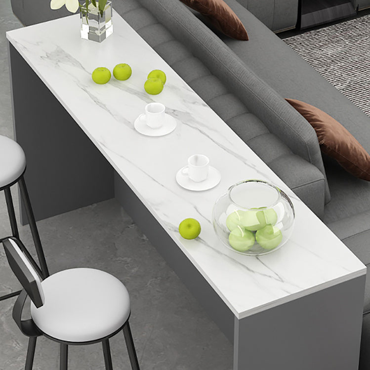 Indoor Contemporary Bar Dining Table Rectangle Stone Bar Table Clearhalo 'Bar Furniture' 'Bar Tables' 'bar_tables' 'furn' 'furn_bar_tables' 'Furniture' 'Kitchen & Dining Furniture' 7461012
