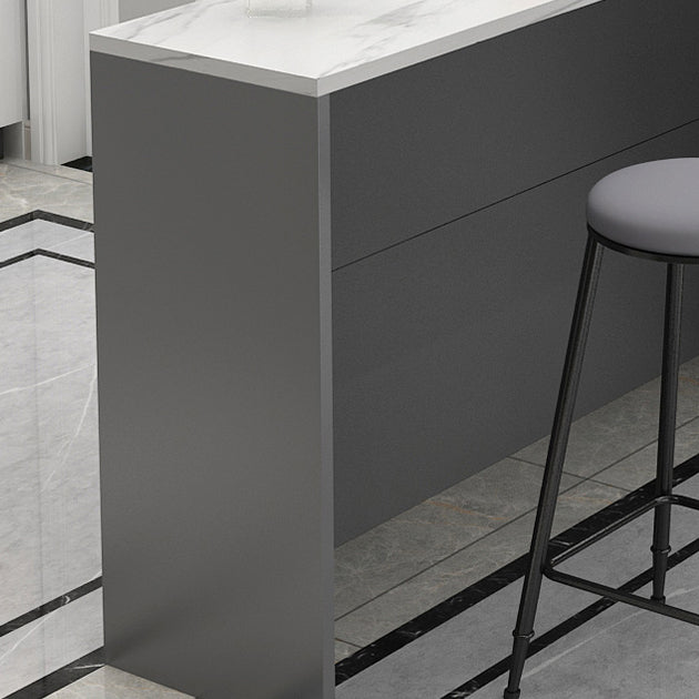 Indoor Contemporary Bar Dining Table Rectangle Stone Bar Table Clearhalo 'Bar Furniture' 'Bar Tables' 'bar_tables' 'furn' 'furn_bar_tables' 'Furniture' 'Kitchen & Dining Furniture' 7461013