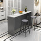 Indoor Contemporary Bar Dining Table Rectangle Stone Bar Table Clearhalo 'Bar Furniture' 'Bar Tables' 'bar_tables' 'furn' 'furn_bar_tables' 'Furniture' 'Kitchen & Dining Furniture' 7461014