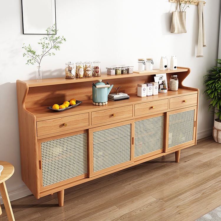 Modern Buffet Table Pine Sideboard Table with Doors for Dining Room Clearhalo 'buffet_sideboard' 'Buffets & Sideboards' 'furn' 'furn_buffet_sideboard' 'Furniture' 'Kitchen & Dining Furniture' 7461088