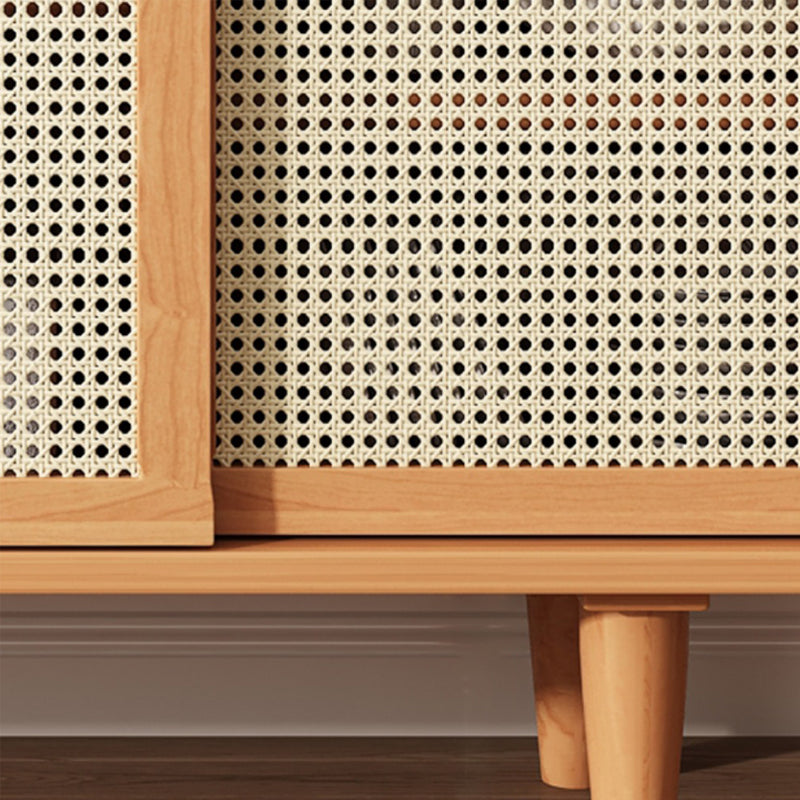 Modern Buffet Table Pine Sideboard Table with Doors for Dining Room Clearhalo 'buffet_sideboard' 'Buffets & Sideboards' 'furn' 'furn_buffet_sideboard' 'Furniture' 'Kitchen & Dining Furniture' 7461094