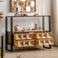 Contemporary Dining Server Pine Buffet Server with Drawers for Dining Room Clearhalo 'buffet_sideboard' 'Buffets & Sideboards' 'furn' 'furn_buffet_sideboard' 'Furniture' 'Kitchen & Dining Furniture' 7461107