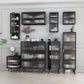 Contemporary Sideboard Cabinet Metal Sideboard with Doors for Dining Room