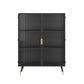 Contemporary Sideboard Cabinet Metal Sideboard with Doors for Dining Room