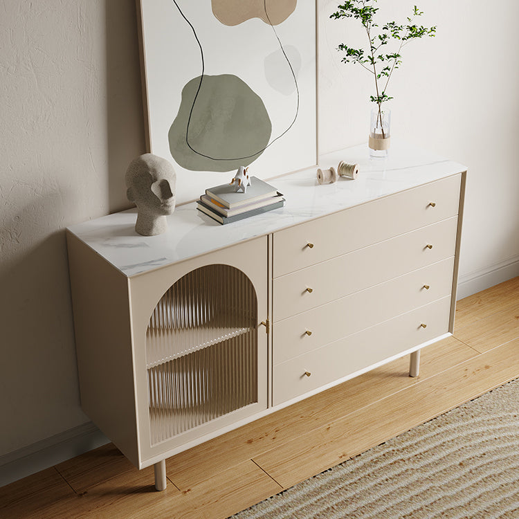 Server da pranzo contemporaneo Server a buffet di pietra per sala da pranzo