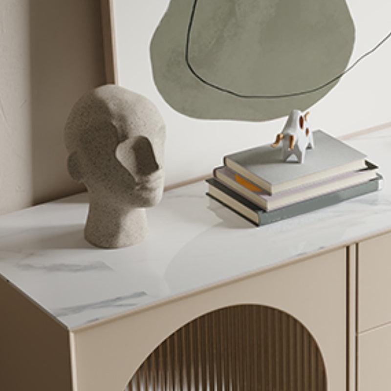 Server da pranzo contemporaneo Server a buffet di pietra per sala da pranzo