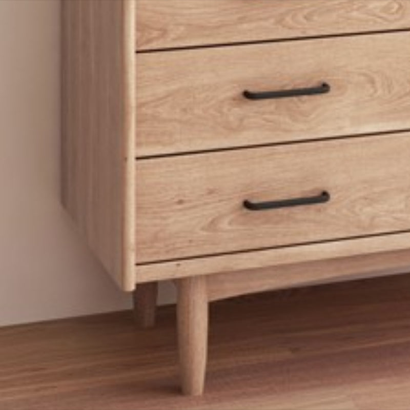 Puertas de vidrio contemporáneas Dining Hutch Pine Hutch Gabinete para comedor