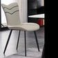Silla lateral de cuero de color de comedor interior moderno