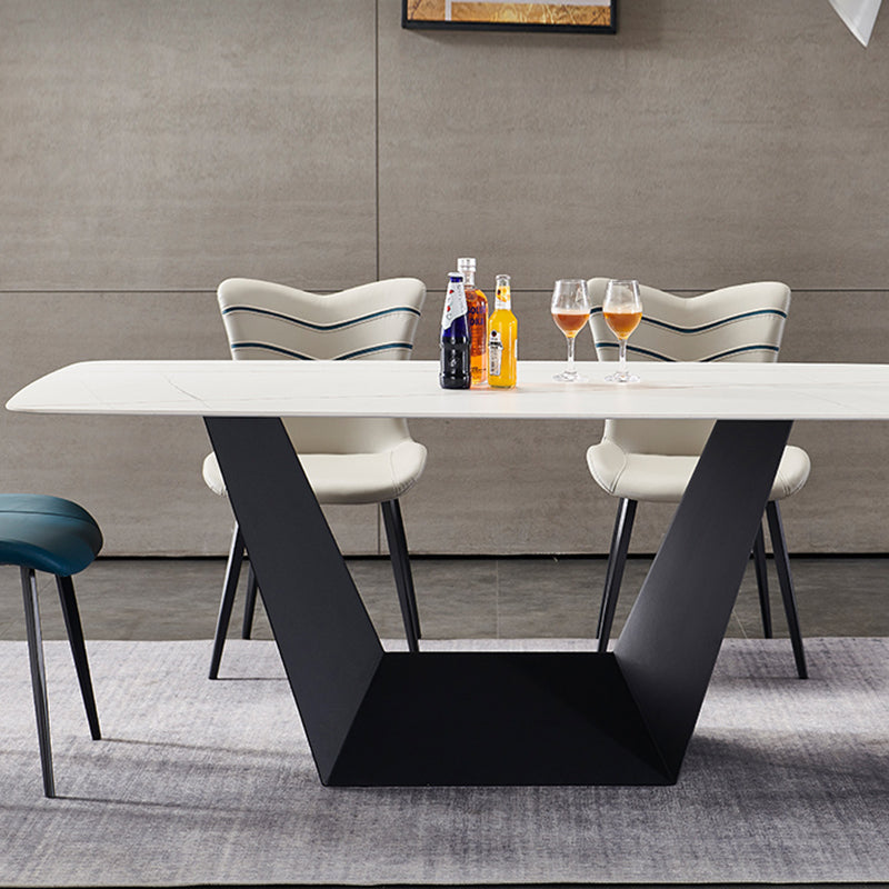 Silla lateral de cuero de color de comedor interior moderno