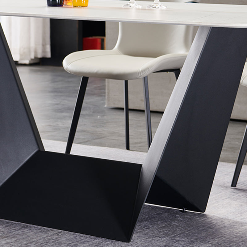 Silla lateral de cuero de color de comedor interior moderno