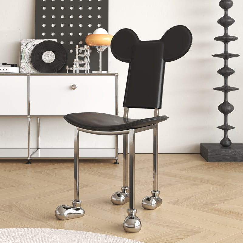 Roestvrijstalen frame dineren zijkant stoel binnengunde zijstoel