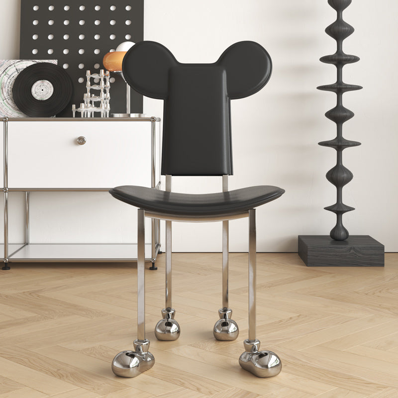 Roestvrijstalen frame dineren zijkant stoel binnengunde zijstoel