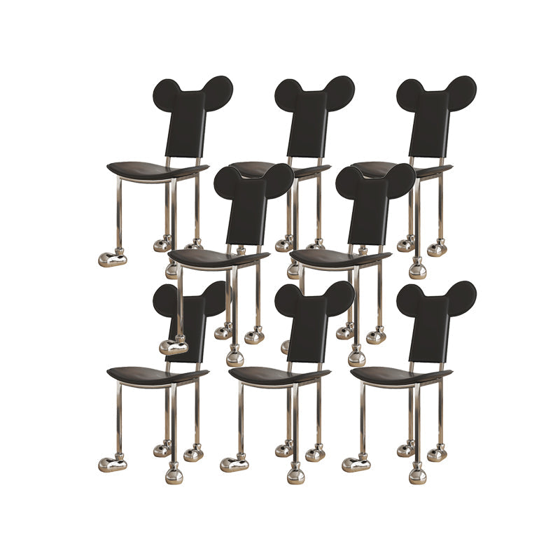 Roestvrijstalen frame dineren zijkant stoel binnengunde zijstoel