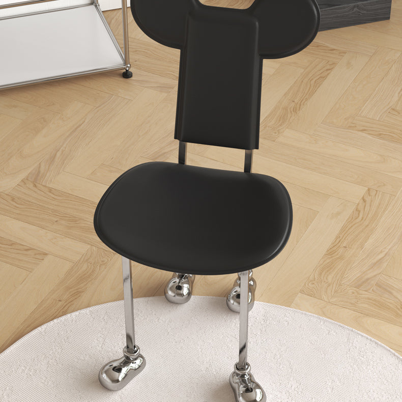 Roestvrijstalen frame dineren zijkant stoel binnengunde zijstoel