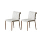 Indoor Leather Upholstered Dining Side Chair Metal Legs Dining Chair White-Gold 2 Piece Set Clearhalo 'Dining Chairs' 'Dining Tables & Seating' 'dining_chair' 'furn' 'furn_dining_chair' 'Furniture' 'Kitchen & Dining Furniture' 7461360