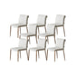 Indoor Leather Upholstered Dining Side Chair Metal Legs Dining Chair White-Gold 8 Piece Set Clearhalo 'Dining Chairs' 'Dining Tables & Seating' 'dining_chair' 'furn' 'furn_dining_chair' 'Furniture' 'Kitchen & Dining Furniture' 7461363
