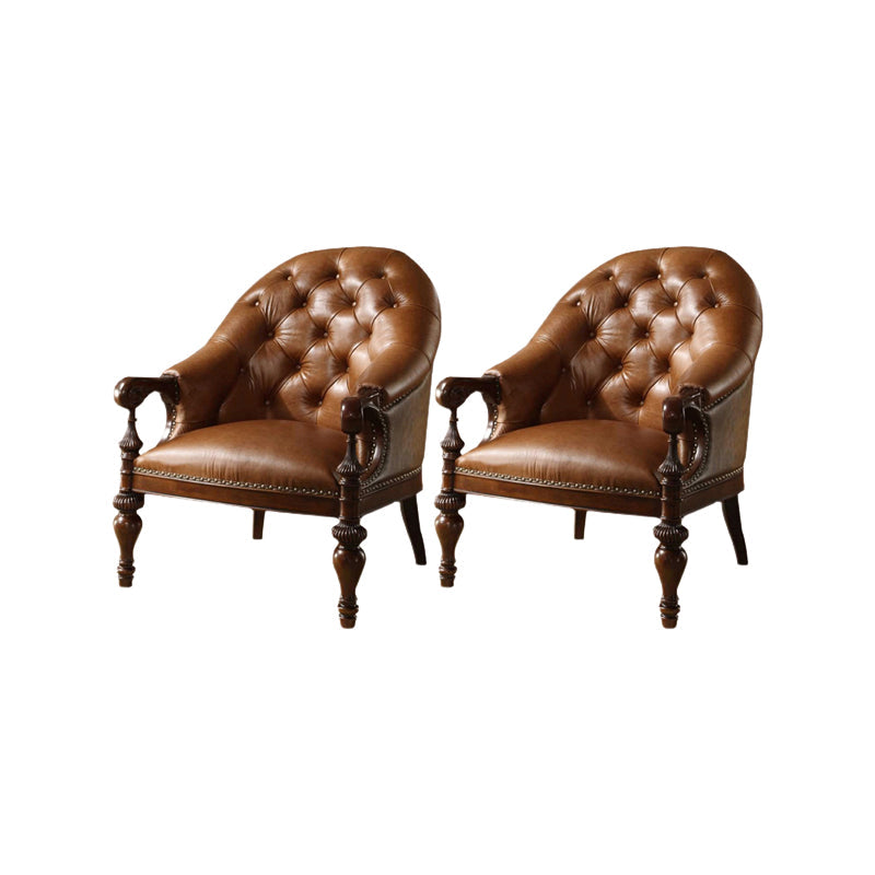 Silla de comedor de marco de madera maciza cubierta