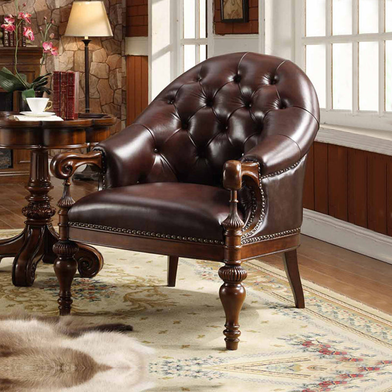 Silla de comedor de marco de madera maciza cubierta