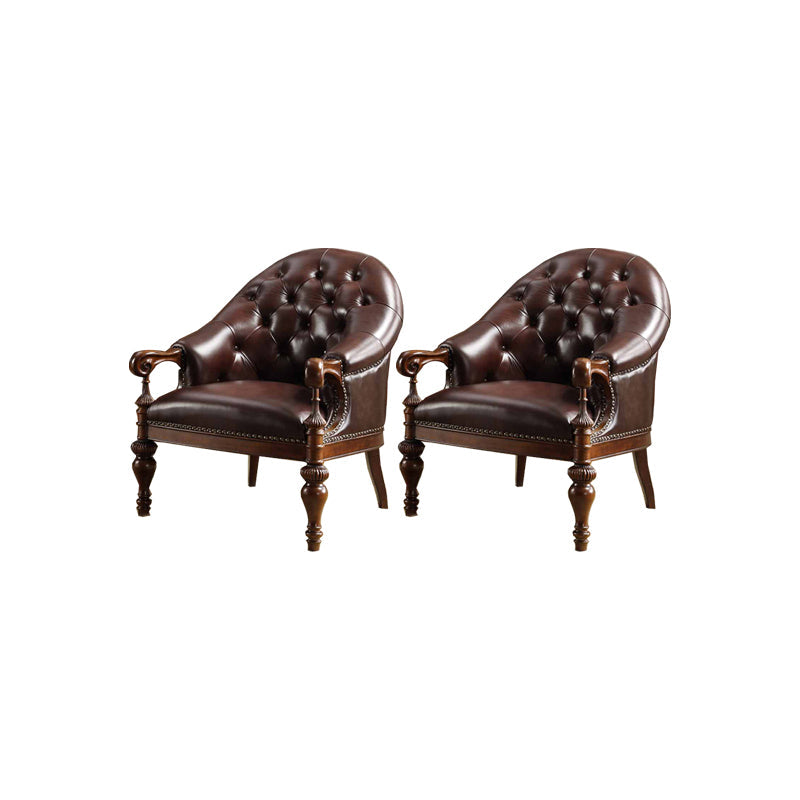 Silla de comedor de marco de madera maciza cubierta