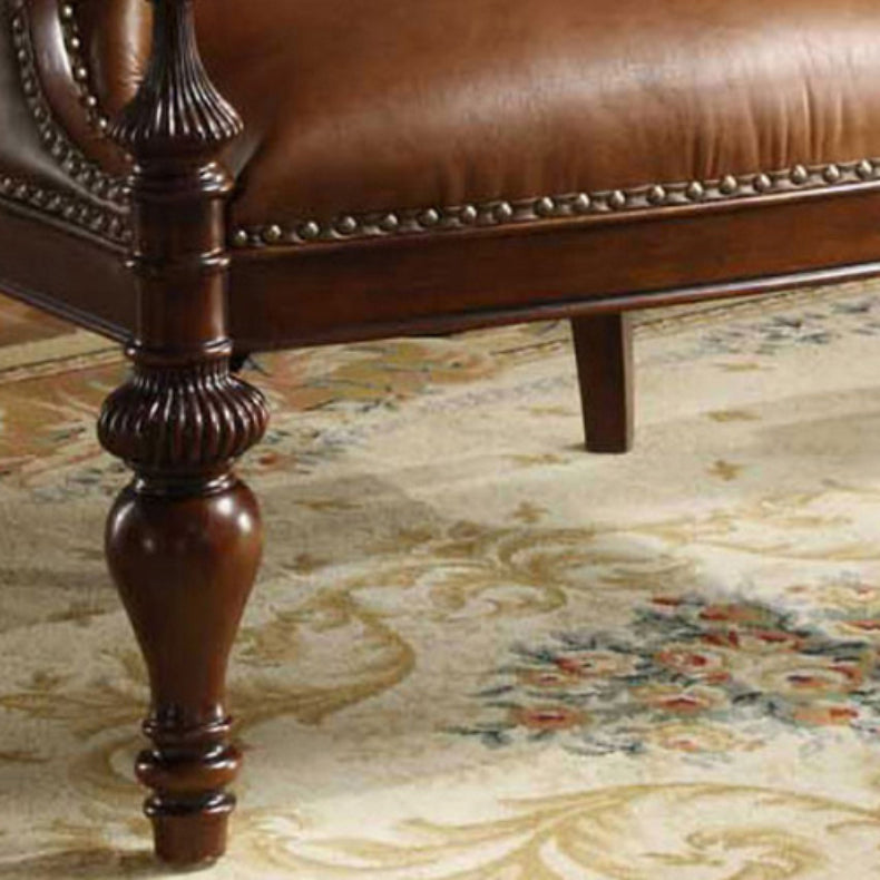 Silla de comedor de marco de madera maciza cubierta