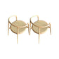 Indoor Solid Wood Dining Chair Open Back Dining Arm Chair for Dining Room