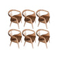 Indoor Solid Wood Dining Chair Open Back Dining Arm Chair for Dining Room