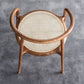 Indoor Solid Wood Dining Chair Open Back Dining Arm Chair for Dining Room