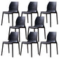 Contemporary Style Chair Metal Solid Back Dining Chair for Indoor