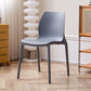 Contemporary Style Chair Metal Solid Back Dining Chair for Indoor