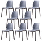Contemporary Style Chair Metal Solid Back Dining Chair for Indoor
