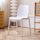 Contemporary Style Chair Metal Solid Back Dining Chair for Indoor